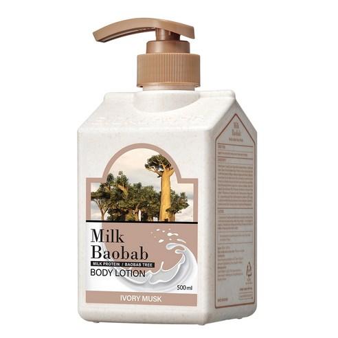 BIOKLASSE Milk Baobab Body Lotion 500ml #Ivory Musk
