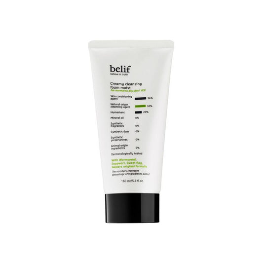 belif Creamy Cleansing Foam Moist 160ml