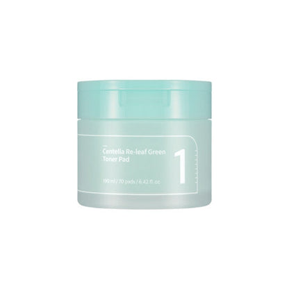 numbuzin No.1 Centella Re-leaf Green Toner Pad